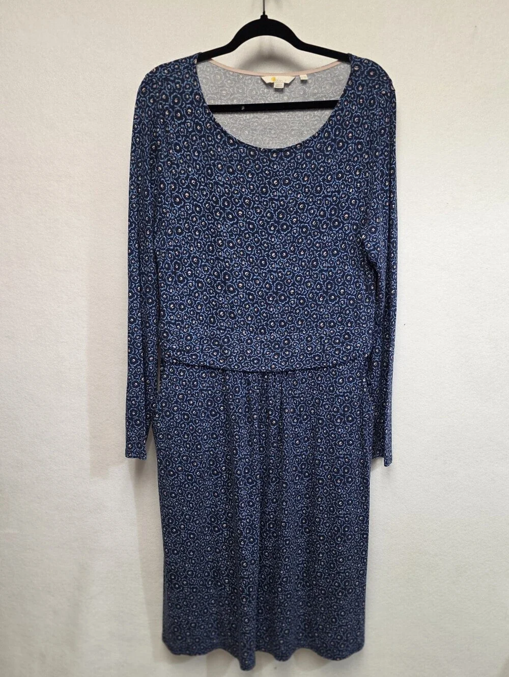 Boden Abigail Long-Sleeve Midi Dress Womens Sz 14(U.S.) Functional Side Pockets
